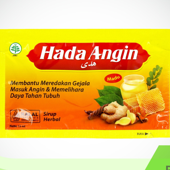 

Hada Angin Box 5 Sachet @15ml - Sirup Herbal Masuk Angin