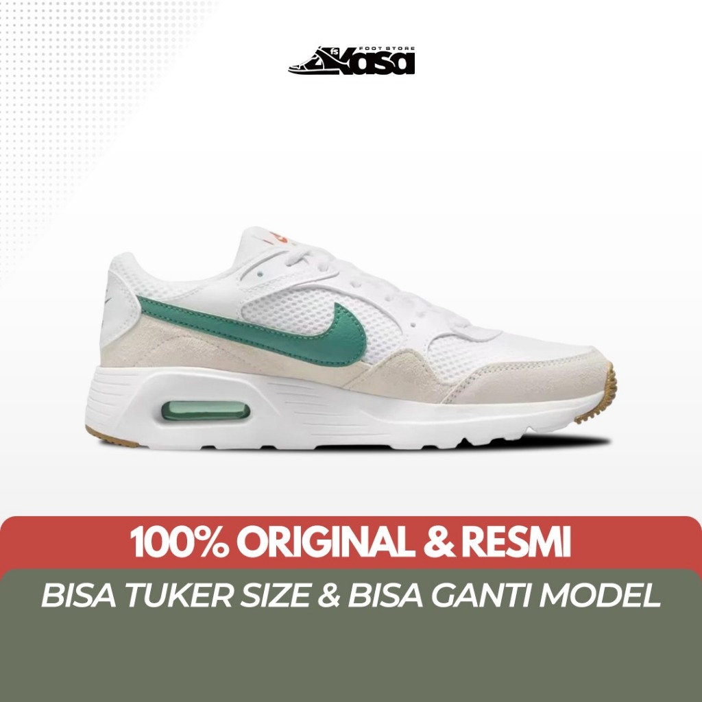 Sepatu Sneakers Unisex Nike Air Max Sc white green