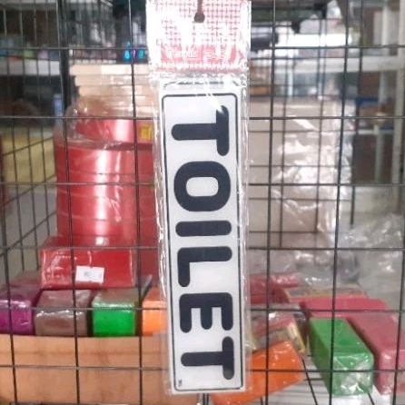 

Acrylic Sign TOILET 5cm x 20cm. tanda akrilik