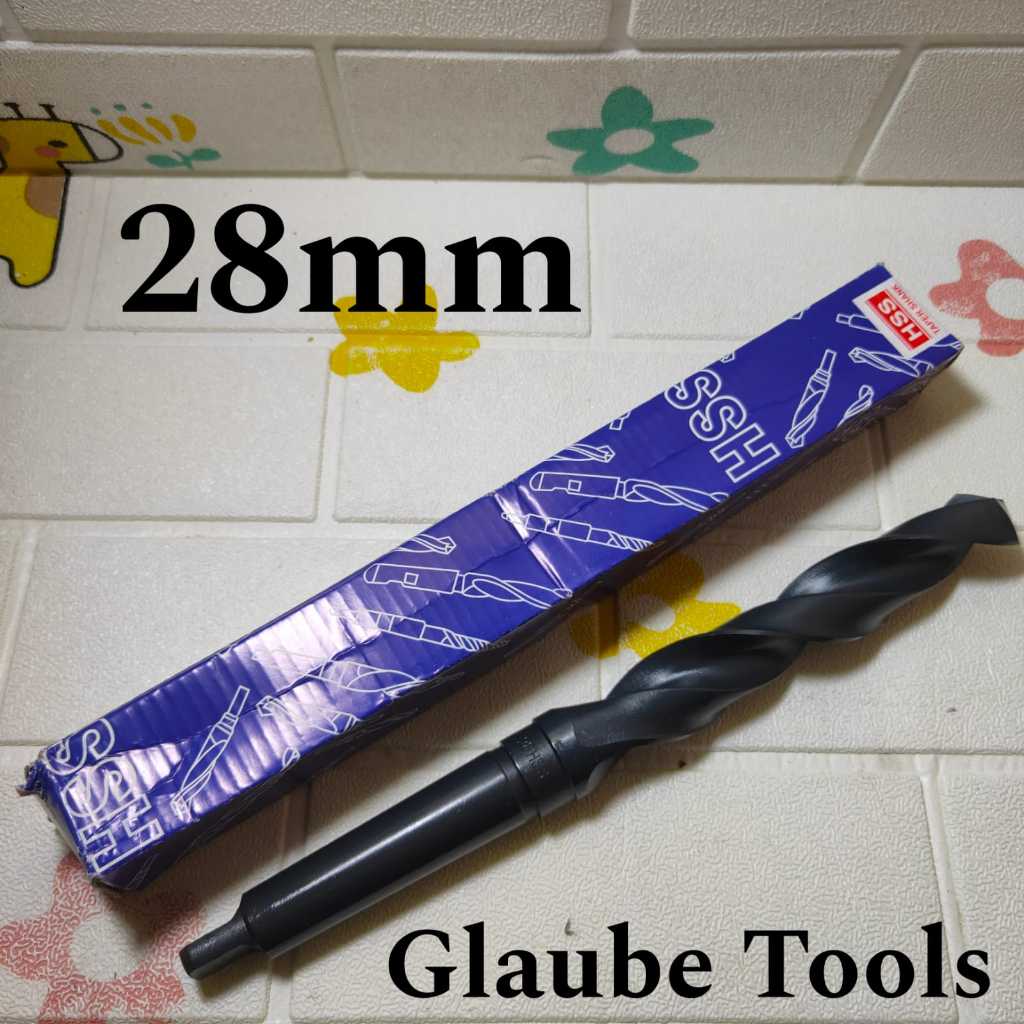 28 mm Mata Bor Besi Cones Kones Mata Bor Taper Shank Hss Twist Drill 28mm