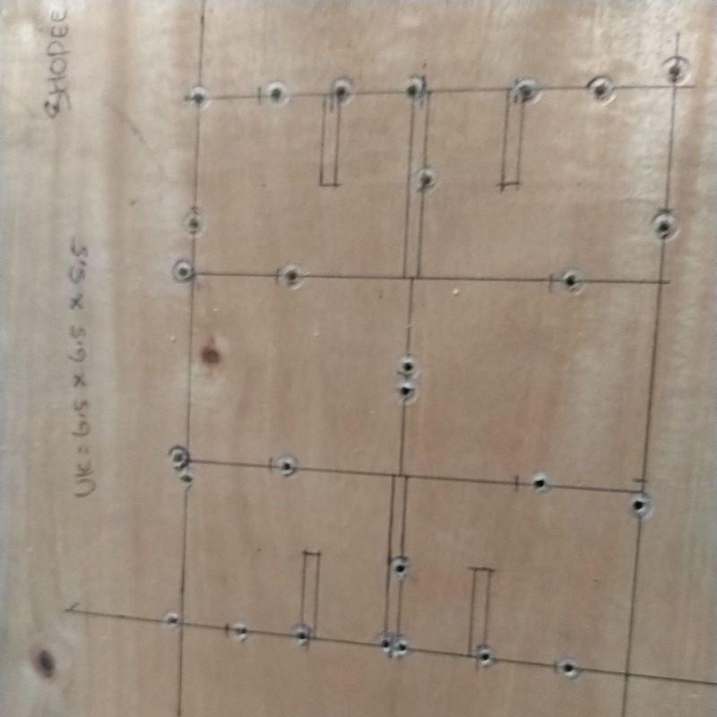 

pisau pond ukuran. 6,5x6,5x5,5 bisa custom