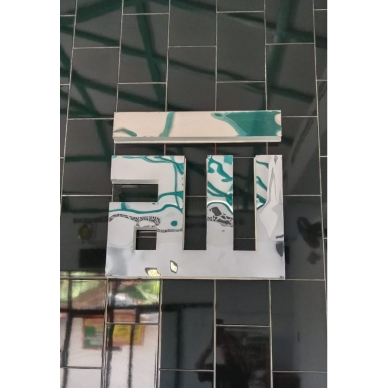 Huruf timbul akrilik stainless bandung