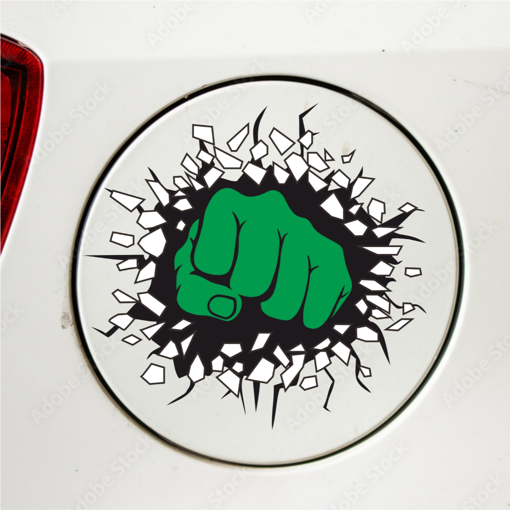 CUTTING STICKER MOBIL HULK STIKER TANGKI MOBIL KEREN