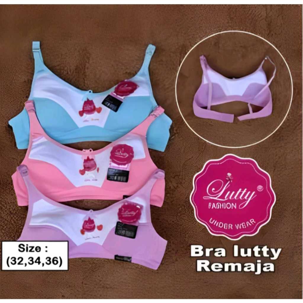 2 Pcs BH Lutty ABG / BRA REMAJA / BH Tanpa busa