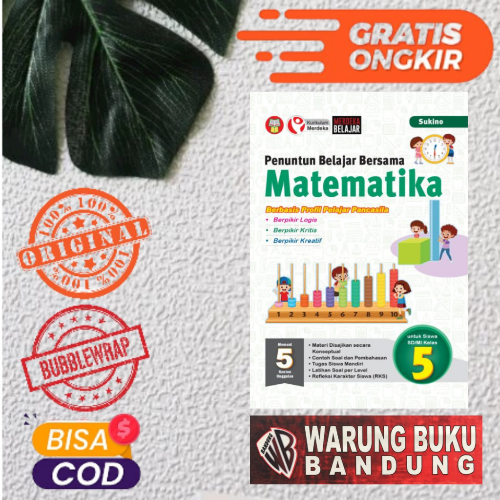BUKU PENUNTUN BELAJAR BERSAMA MATEMATIKA UNTUK SISWA SD/MI KELAS 5 - YRAMA WIDYA