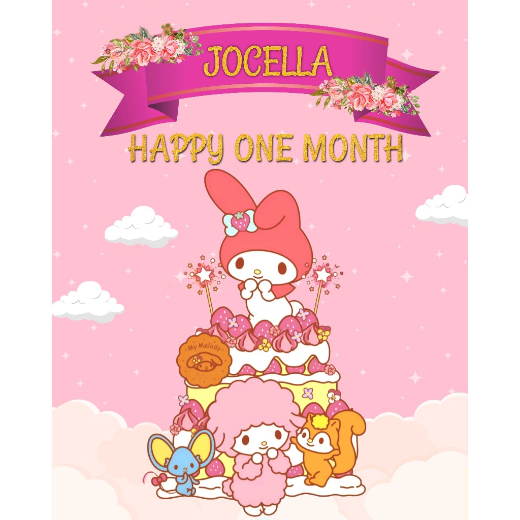 Spanduk Ulang Tahun tema  Unicorn/ BANNER/ BACKDROP/ SPANDUK ULANG TAHUN UL-TAH/Backdrop ulang tahun