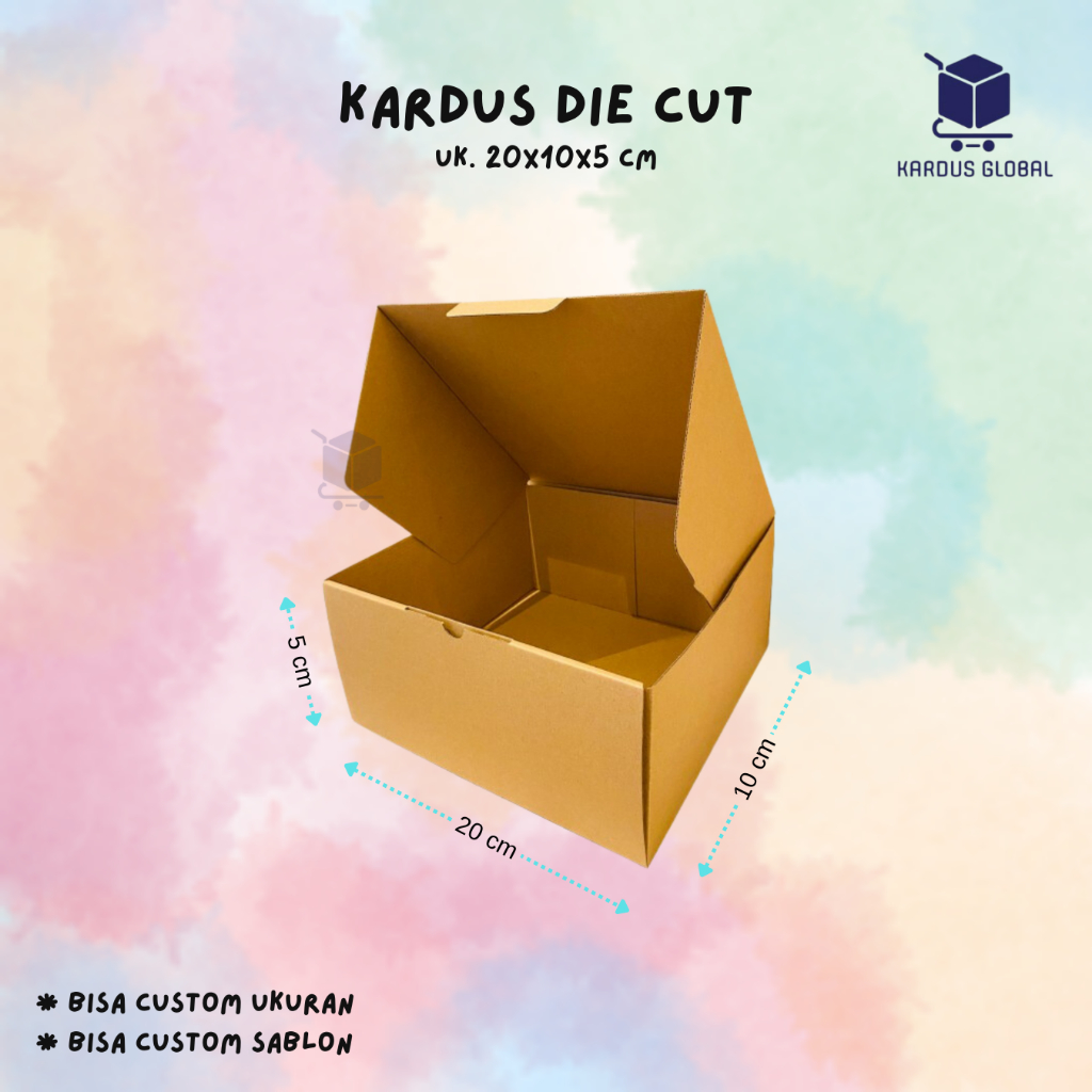 

KARDUS DIE CUT POLOS BARU UKURAN 20x10x5 CM