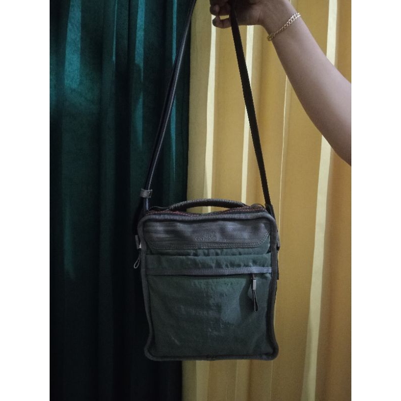 Tas Bag condotti Original Canvas mix Leather Second