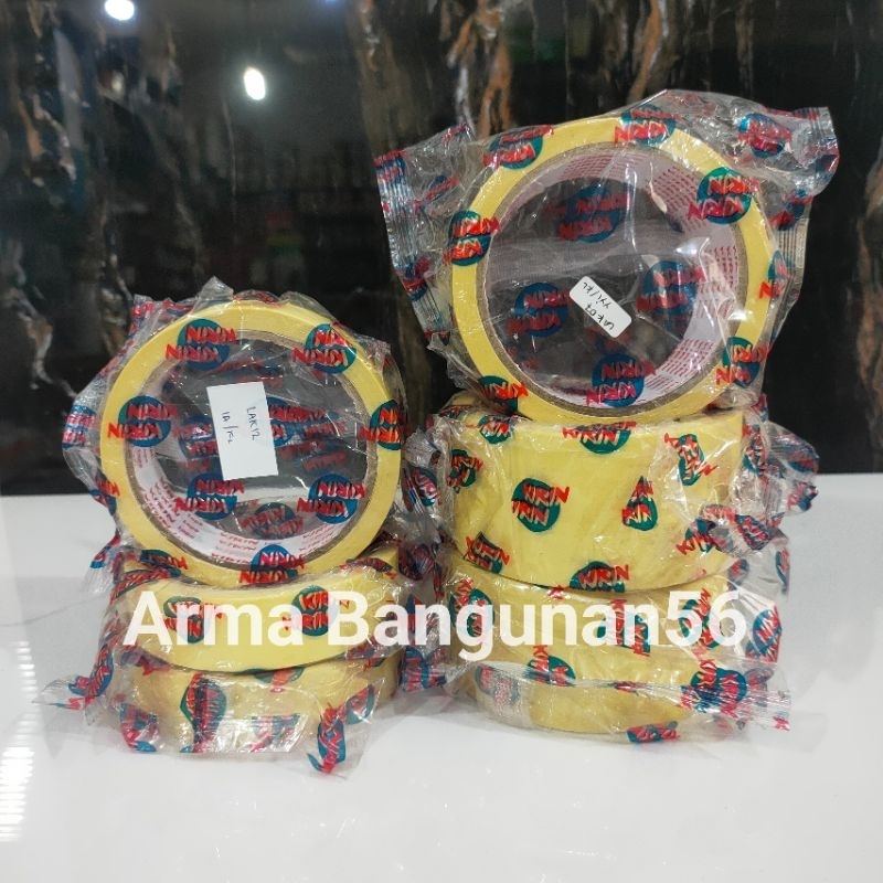 

Lakban kertas / Isolasi Selotip Poles Cat / Masking Tape Serbaguna / Solasi Kerajinan Tangan / Tape Kertas Kantoran