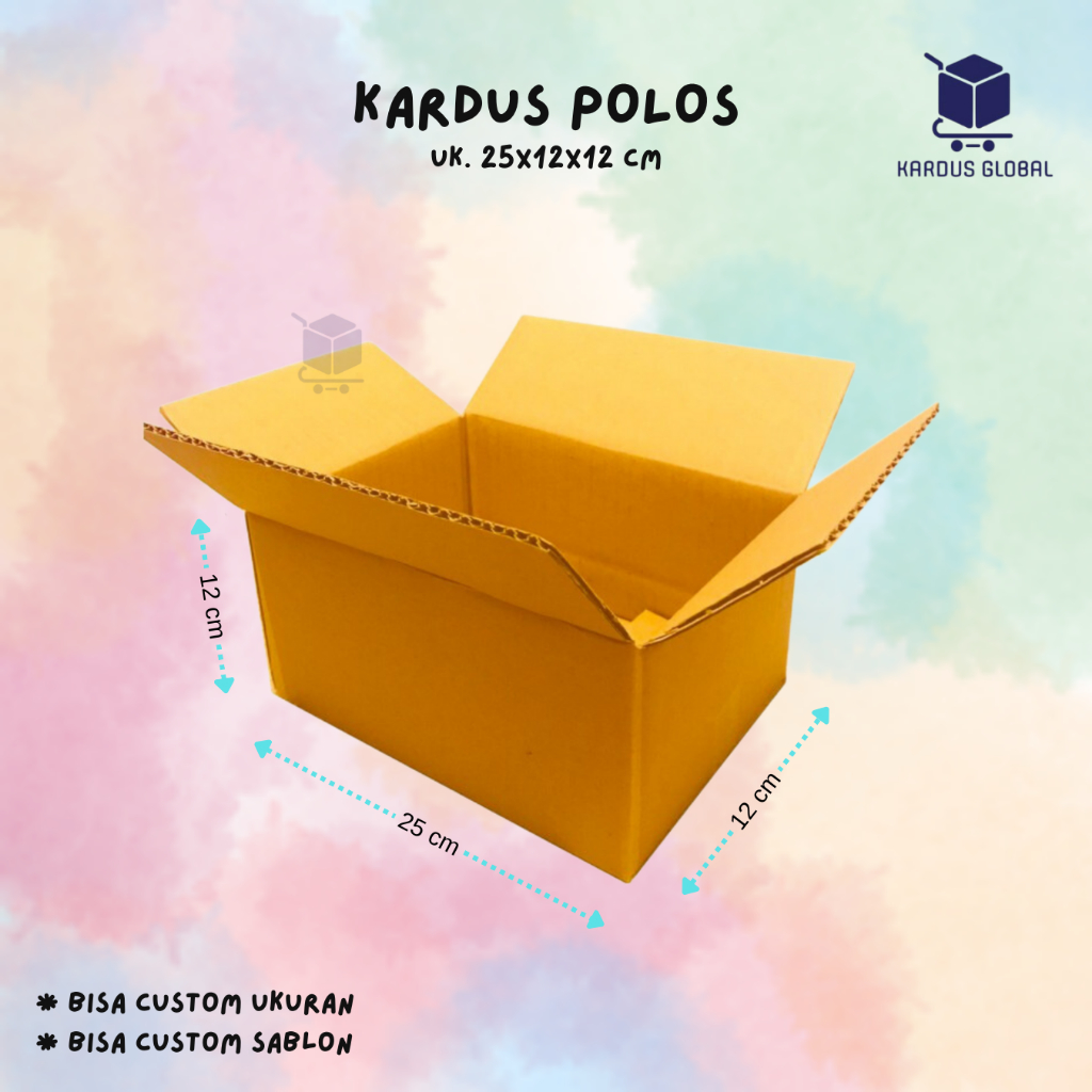 

KARDUS BOX POLOS BARU UKURAN 25x12x12 CM