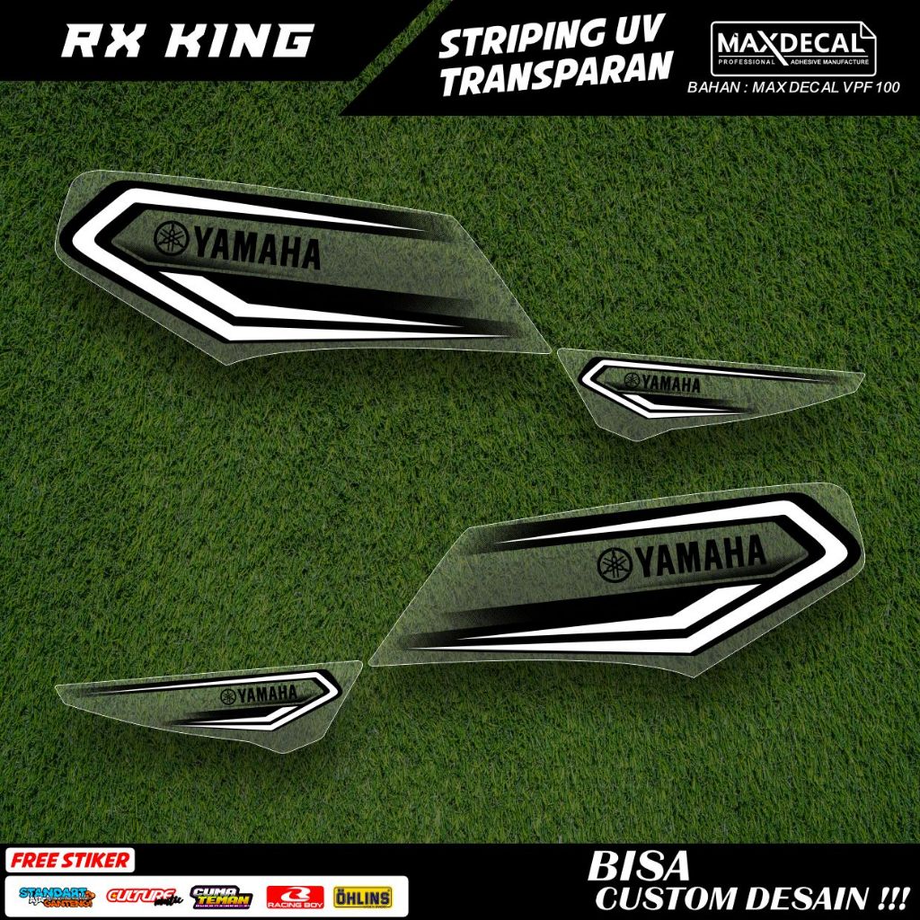 striping rx king transparan variasi original custome minimalis 2003 hitam full body airbrush rx-4