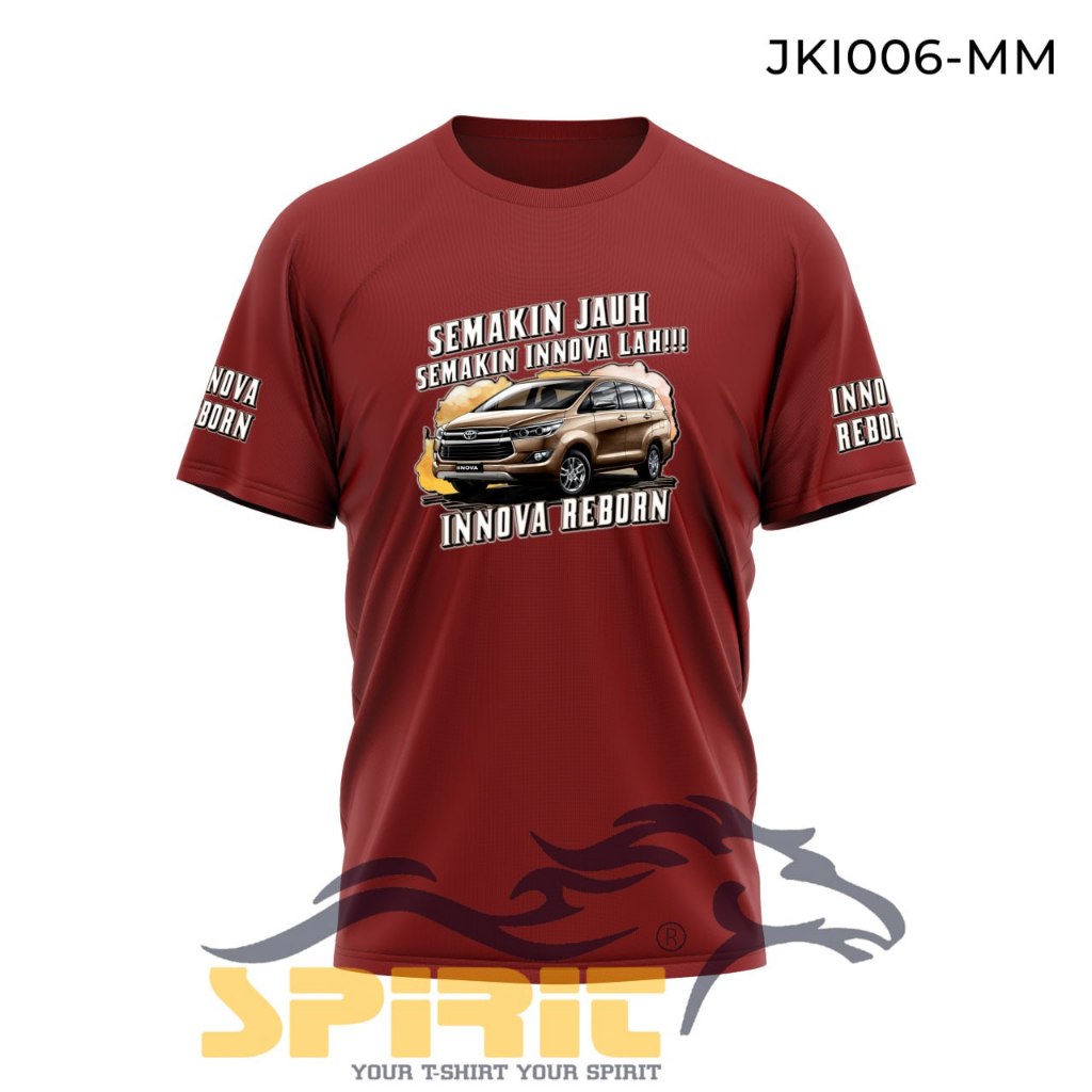 Fashionable T-Shirt Toyota Innova Reborn Aksesori Miniatur Tematik