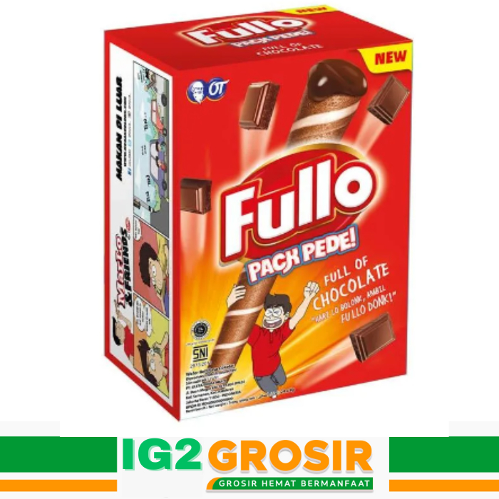 

Fullo Cokelat Wafer Roll Pack Isi 24 Pcs