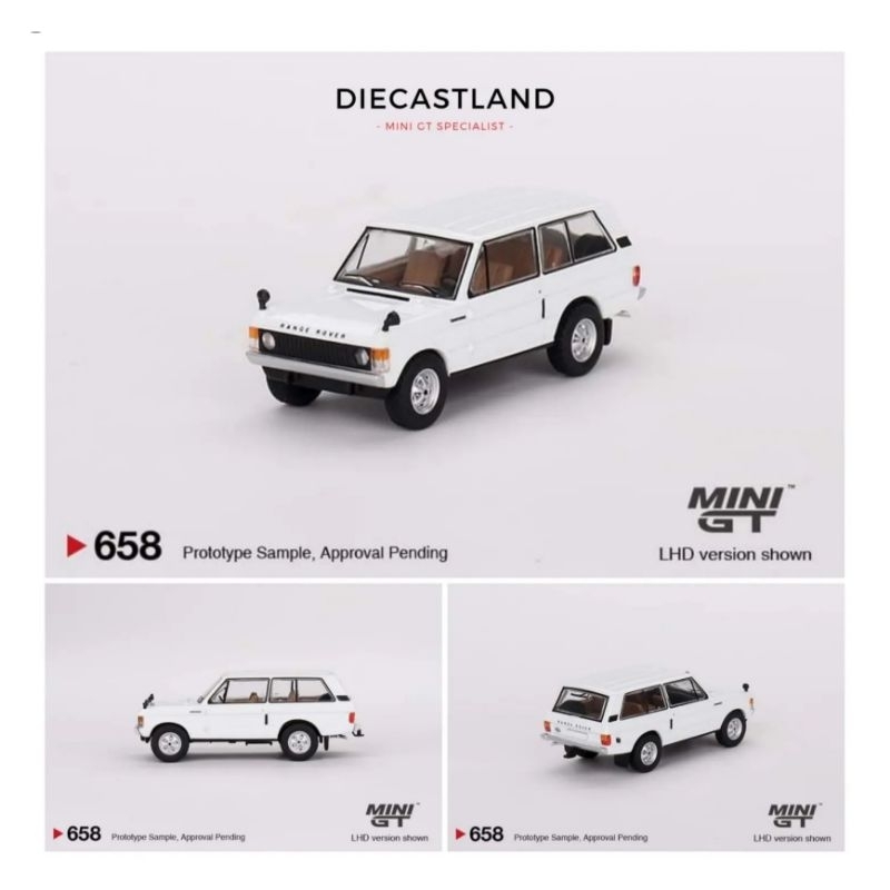 Mini GT #658 Range Rover Davos White MGT00658-L MiniGT MGT Diecast Miniature Car Diecast Land