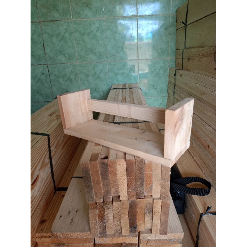 rak dinding/rak buku/rak dapur minimalis kayu jati belanda