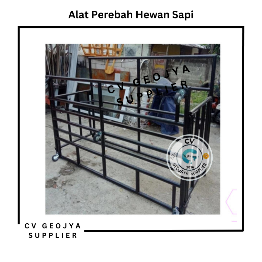 Perebah Sapi Restraining Box /Rumah Potong Hewan ALAT PEREBAH SAPI QURBAN