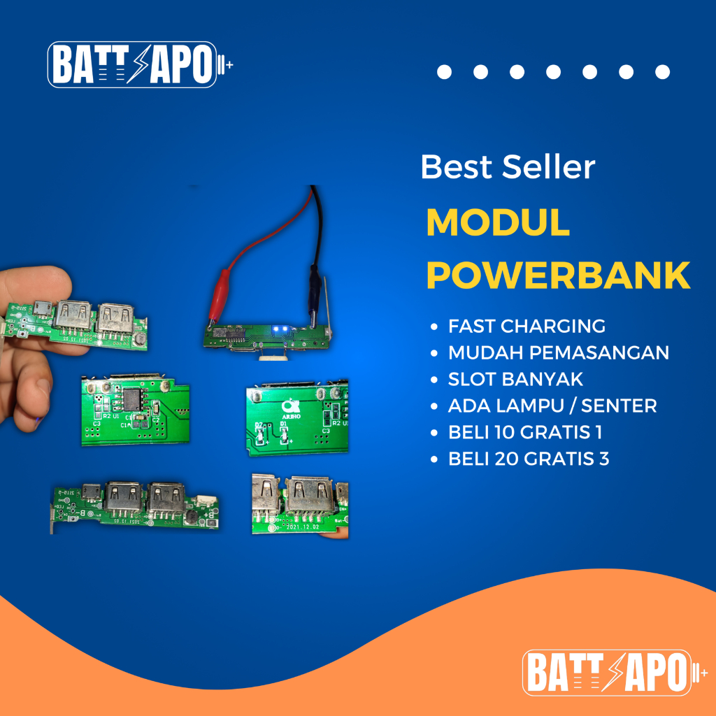Modul Powerbank, Ic Powerbank, PCB Powerbank DIY, Fast Charging, Best Seller
