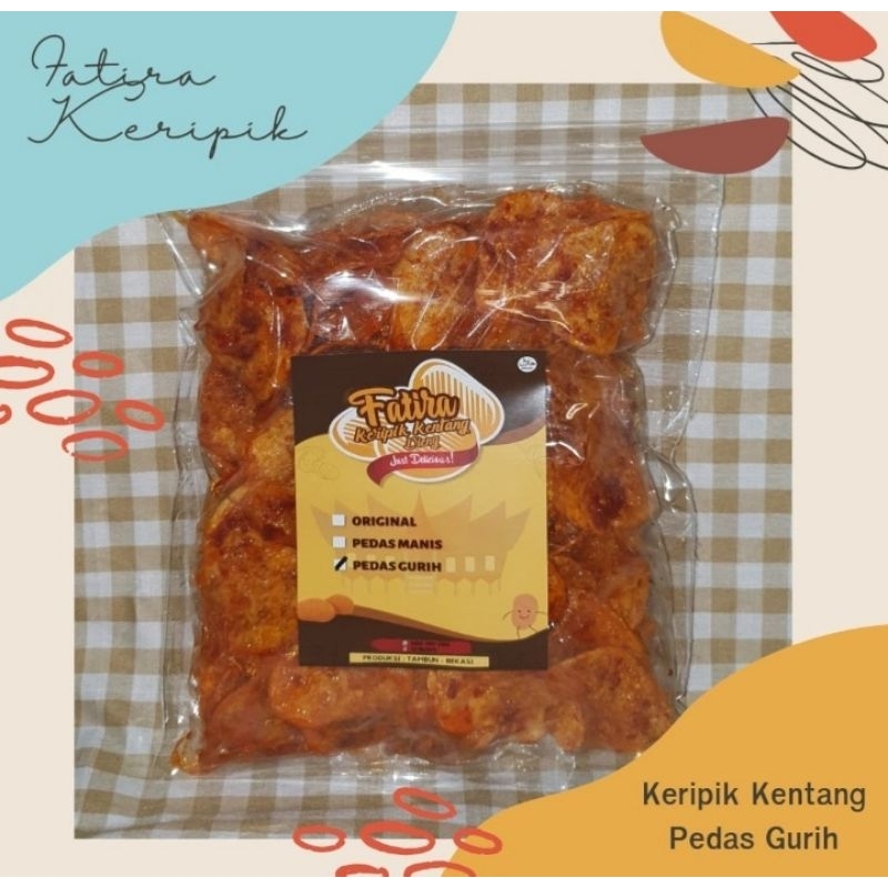 

keripik kentang balado pedas gurih