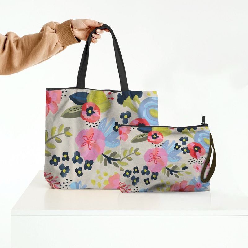 TAS Totebag Printing Kanvas Couple Wanita