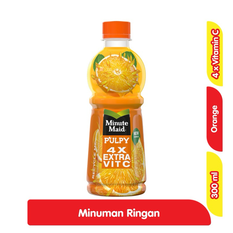 

pulpy minute maid minuman jus orange 300ml