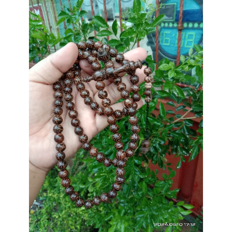 tasbih liwung macan hitam tasbih liwung 8 mm isi 99 butir