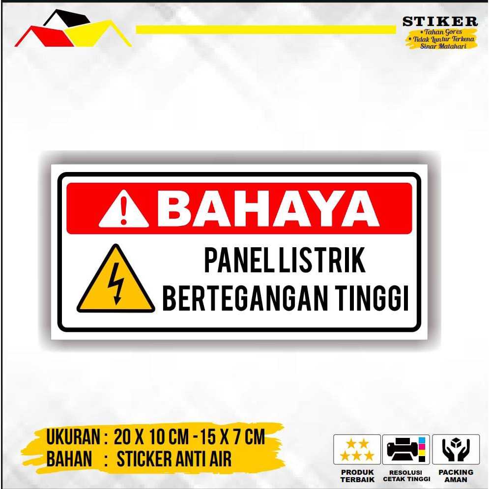 

Stiker Bahaya panel listrik