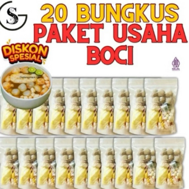 

PAKET USAHA 20 BUNGKUS BASO ACI