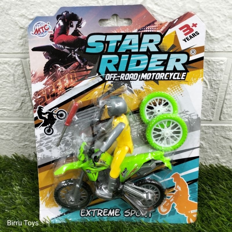 Mainan Motor Trail - Motor Cross + Orang Bongkar Pasang