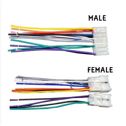 Soket Audio Head Unit Mobil Kabel Soket Male Female Unit Oem Toyota