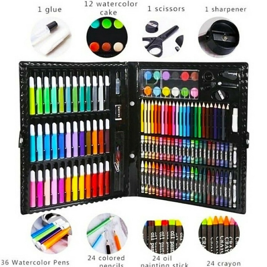 

PENSIL WARNA 15PCS ALAT TULIS SET CRAYON COLOURING SET 15PCS ART AG ART X4O1