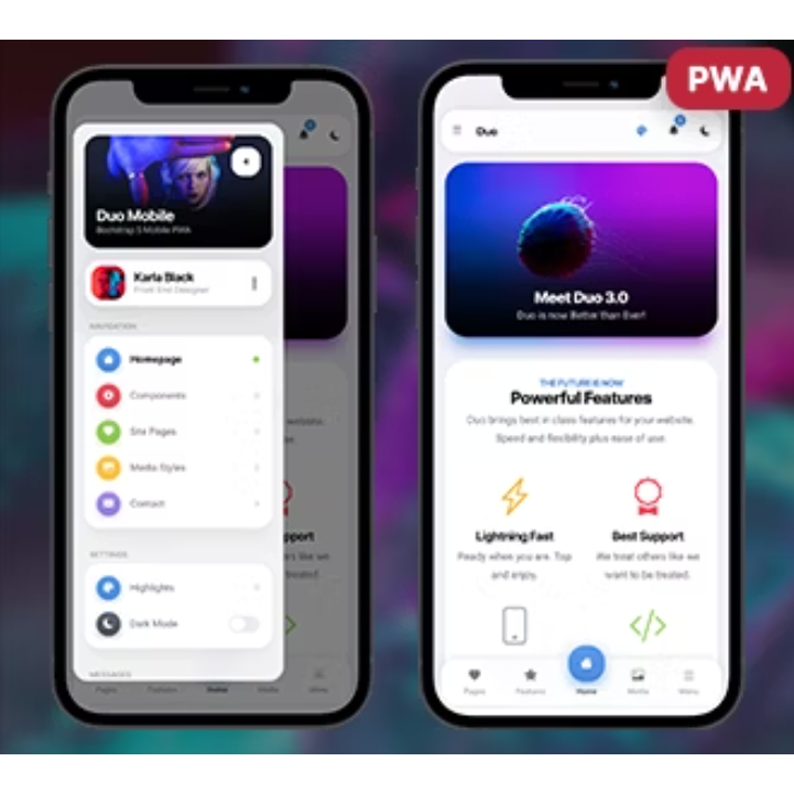 PWA Mobile Kit - Template mobile Bootstrap 5.x