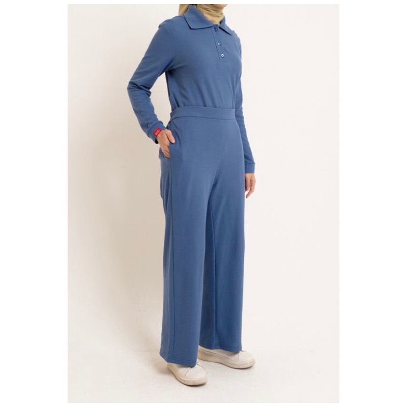 palazzo loose pique dauky celana dauky