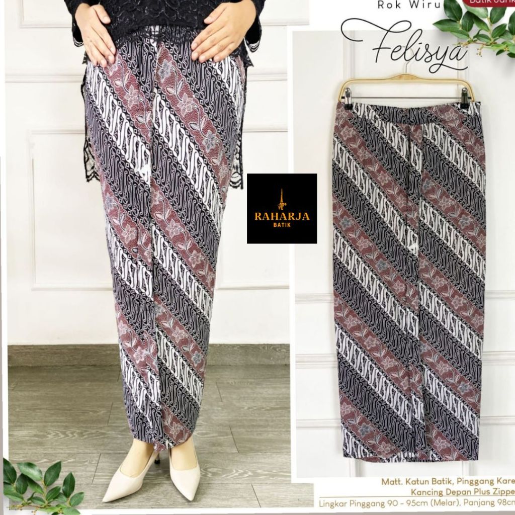 Bawahan Kebaya Wanita Rok Wiru Span Batik Jarik Instan Model Terbaru Remaja Dewasa