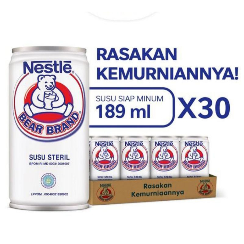 

Nestle susu beruang 189 ml 1 dus isi 30