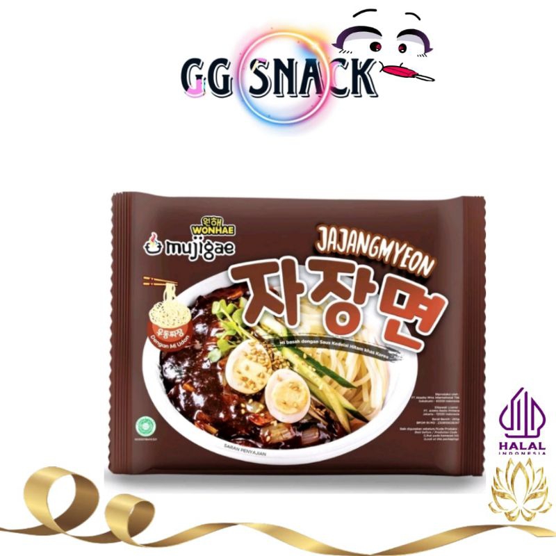 

Mujigae Jajangmyeon Mie Saus Kedelai Hitam khas Korea Mini (265 gr)
