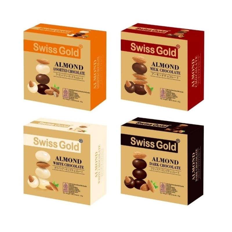 

COKLAT ALMOND SWISS GOLD 65GR ASSORTED COKLAT BEST SELLER SWISS GOLD COKLAT