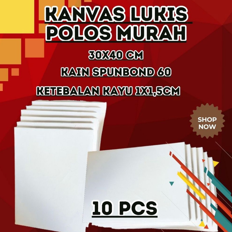 

KODE H82E kanvas lukis polos murah 3x4 cm harga grosir isi 1 pcs