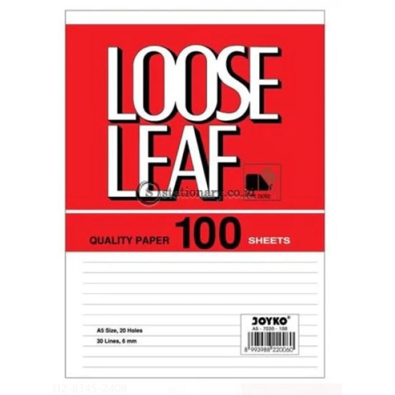 

Loose Leaf A5 100 Joyko / Isi Ulang Map Binder A5 100 Joyko