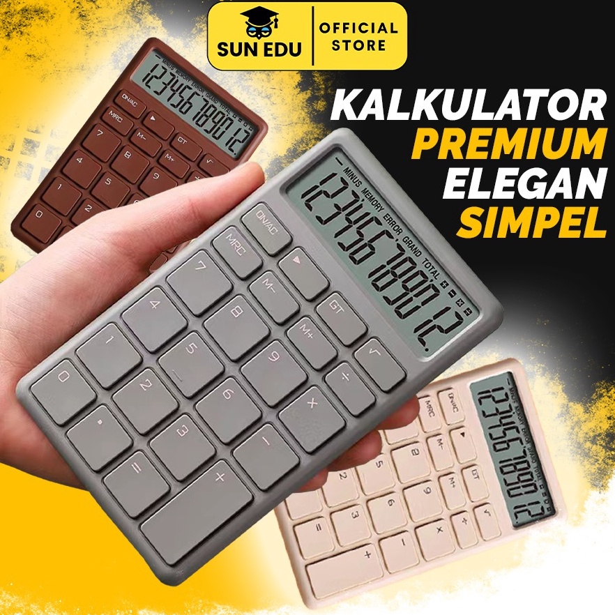 

KODE Q25H Kalkulator 12 digits aesthetic Calculator simple electronic