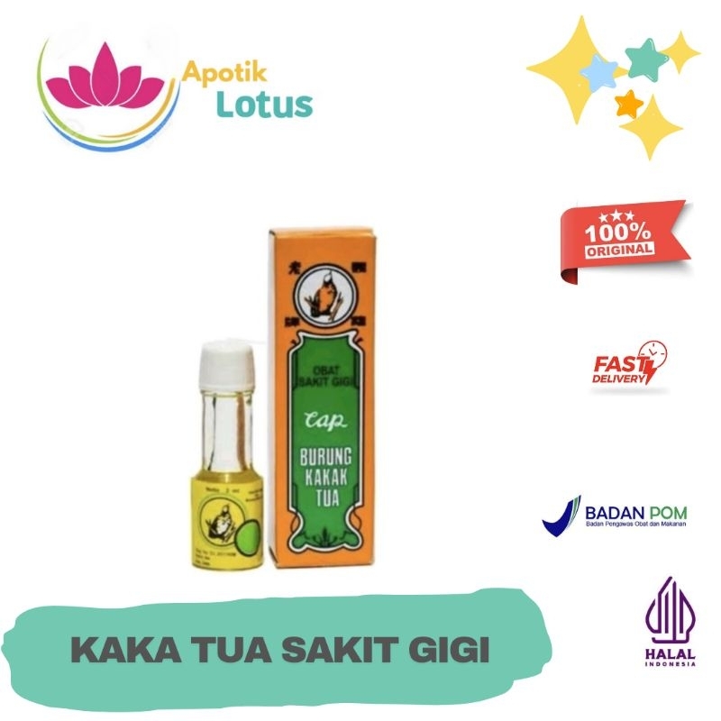 kakak tua obat sakit gigi / obat sakit gigi cap burung kakak tua