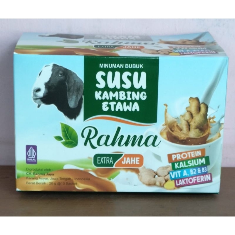 

susu kambing etawa rahma plus jahe isi 10 saset