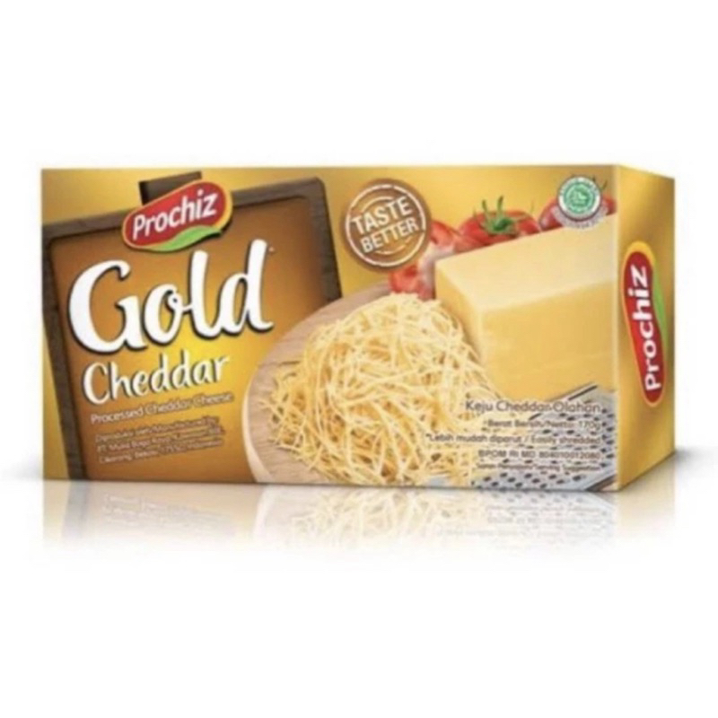 

Keju Prochiz Gold Cheddar 160gr