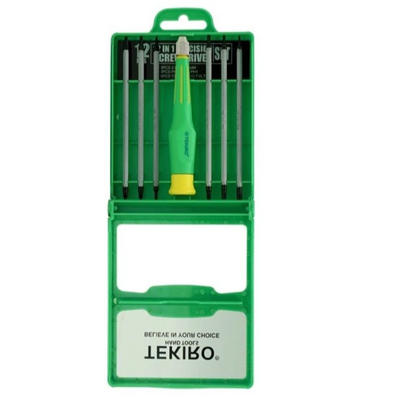 Tekiro Obeng 12 in 1 / Obeng presisi set tekiro 12 in 1 Original Obeng jam obeng hp obeng kacamata