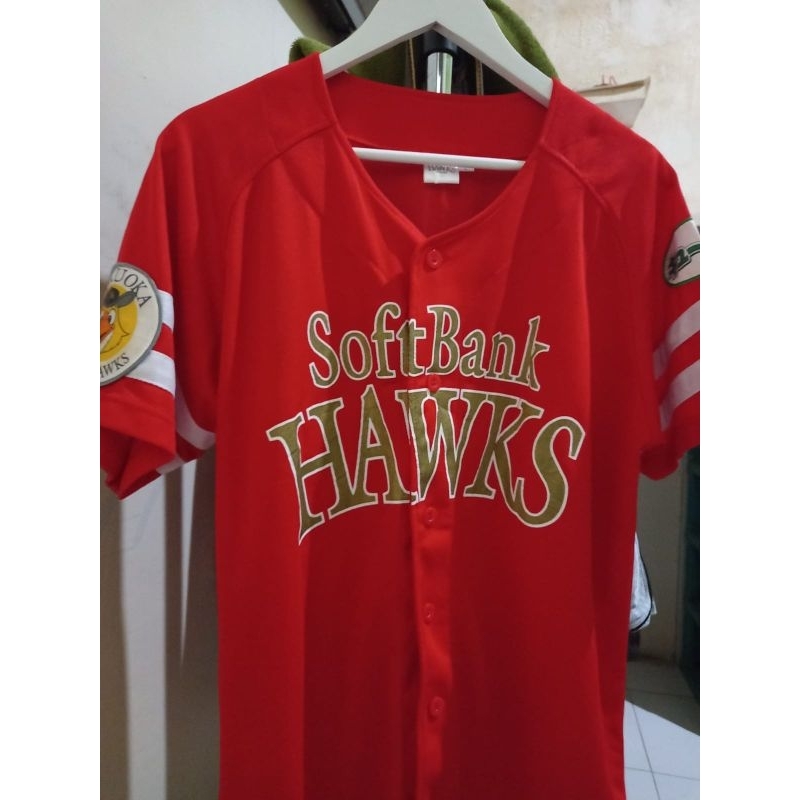 jersey softbank HAWKS preloved original 100%