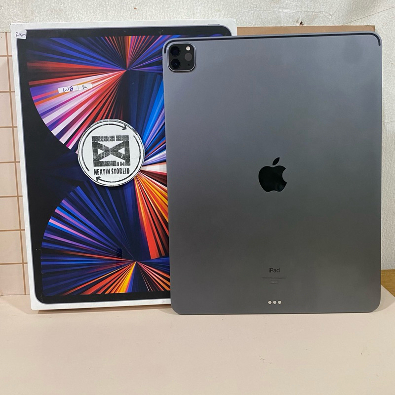IPAD PRO 12,9 INCH WIFI 4G 128GB (GEN 5,2021) RESMI IBOX SECOND FULLSET