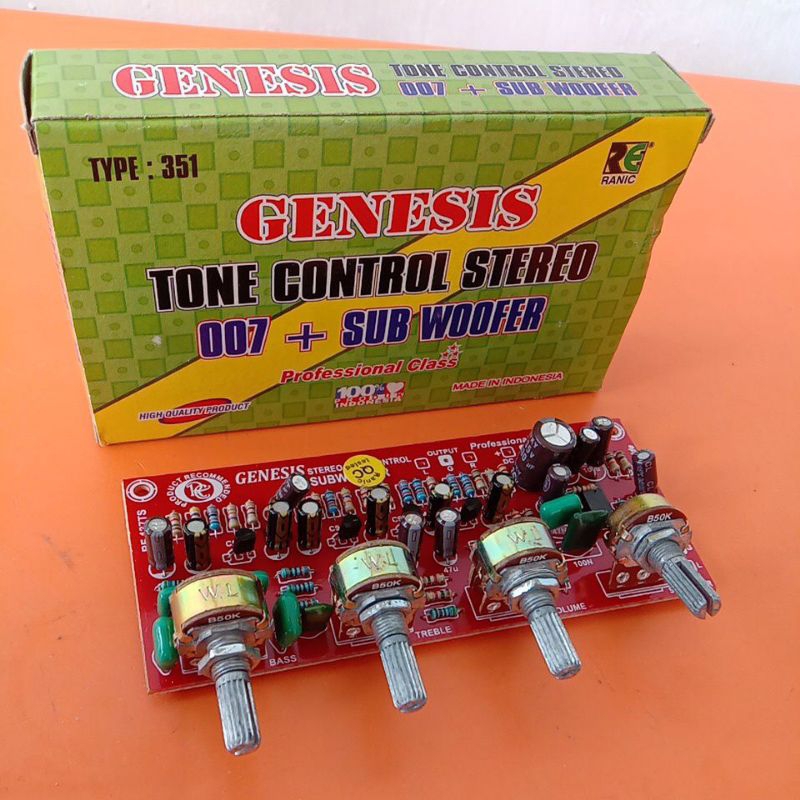 Tone control Stereo Plus Subwoofer 351