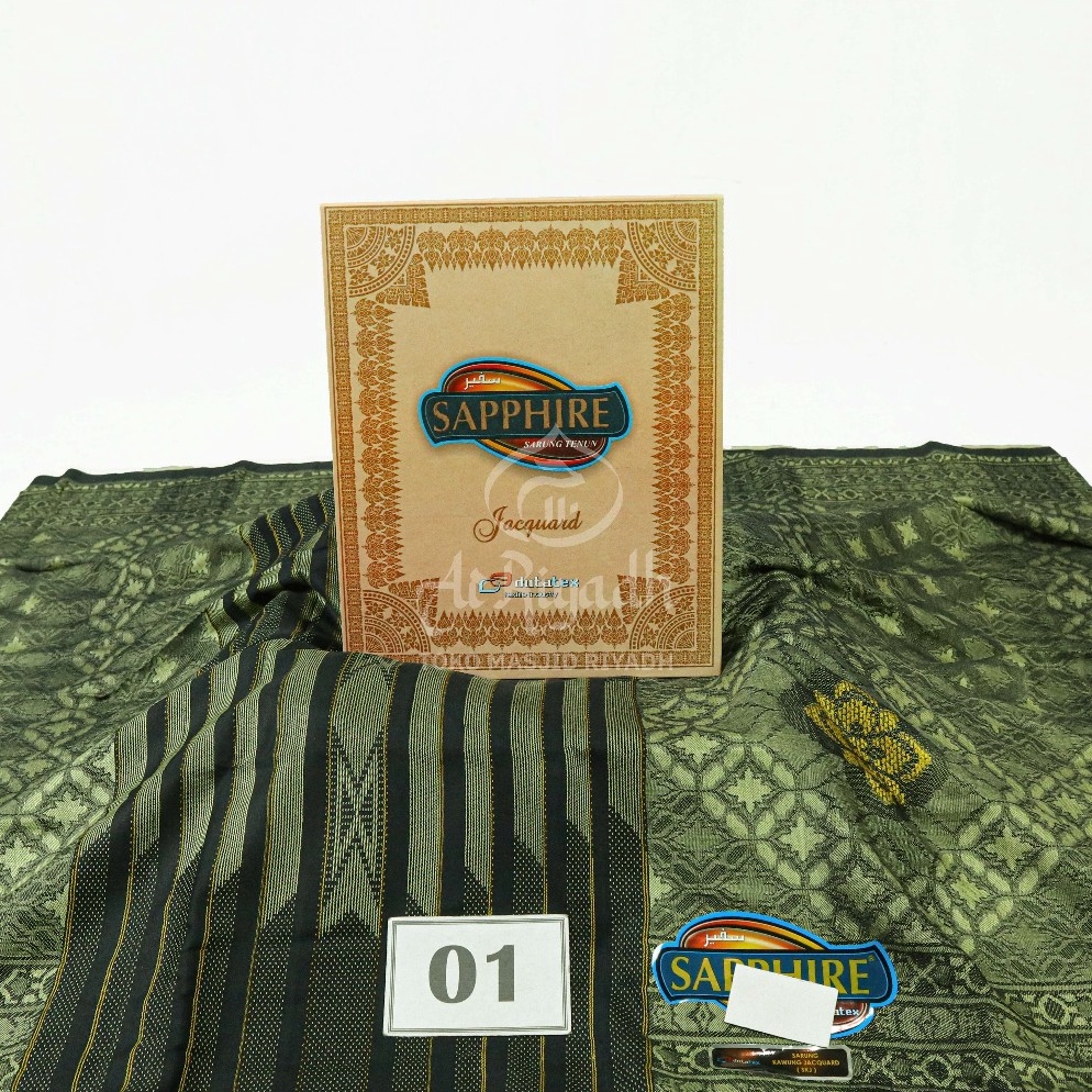 COD Sarung Sapphire Motif SKJ Kawung Jacquard Murah