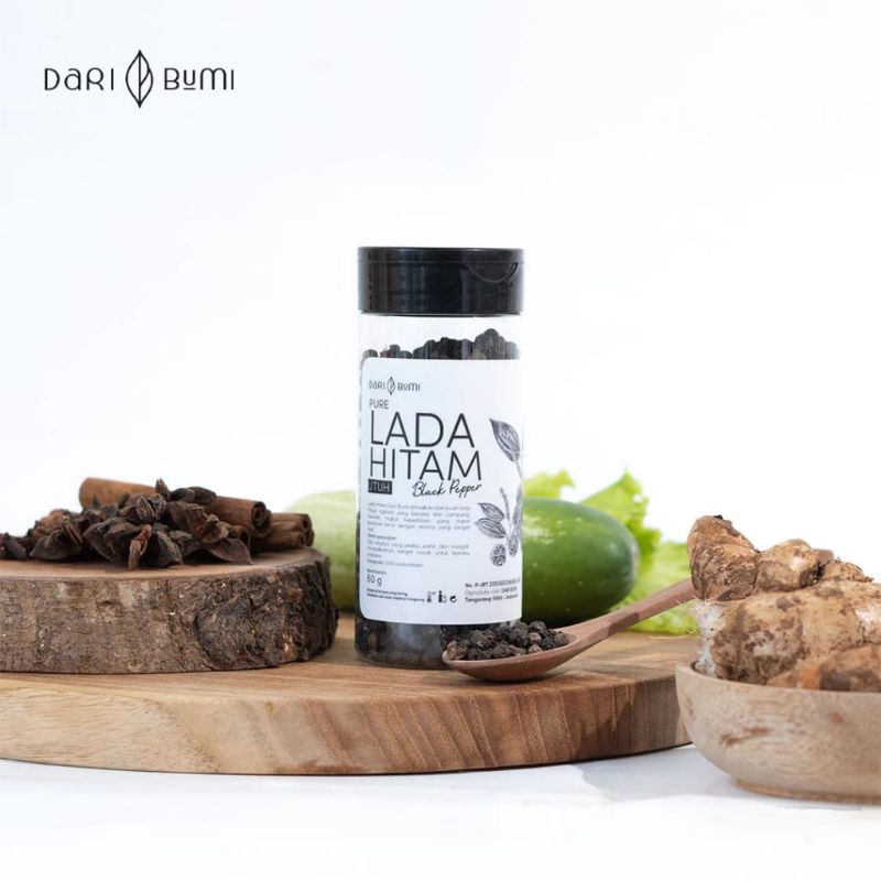 

Lada Hitam Utuh 50g | Premium Whole Black Pepper - Dari Bumi