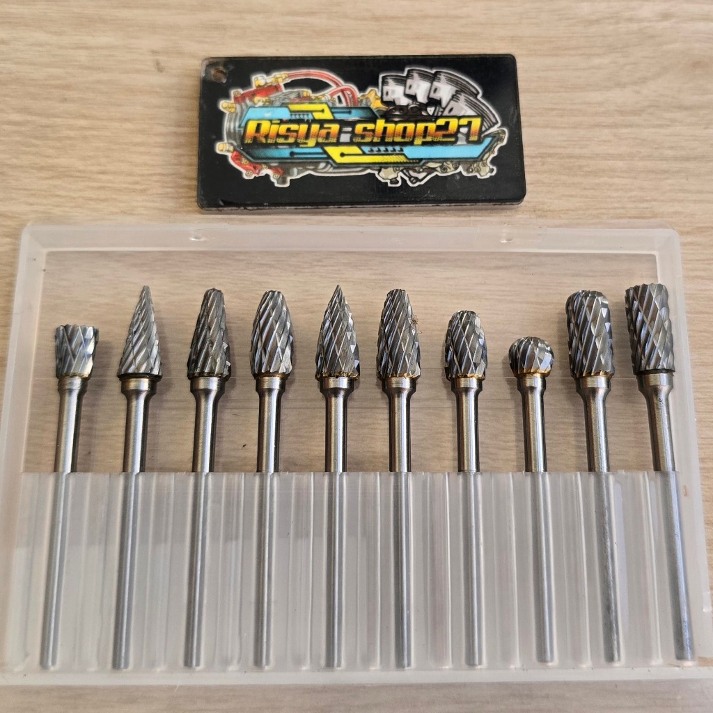 Mata Bor Cuner Tuner Satu Set 10 pcs 3 mm panjang 6 cm