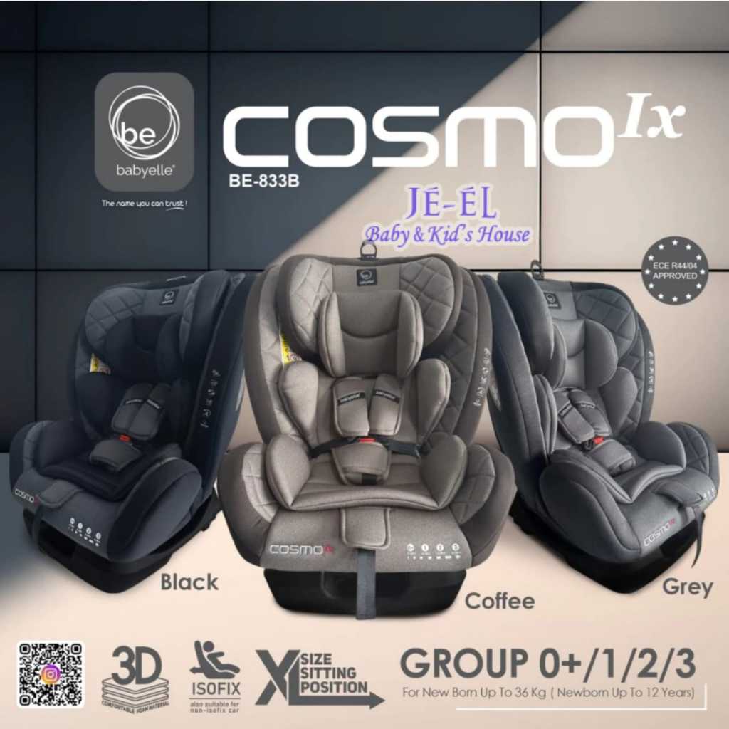 BabyElle Car Seat Cosmo IX Isofix  BE - 833   /  Kursi Mobil Bayi